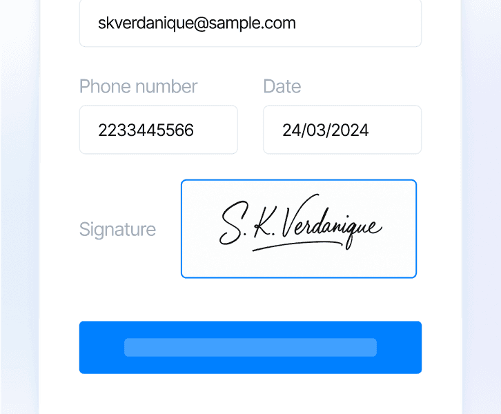 Sign PDF online with  E Signatures